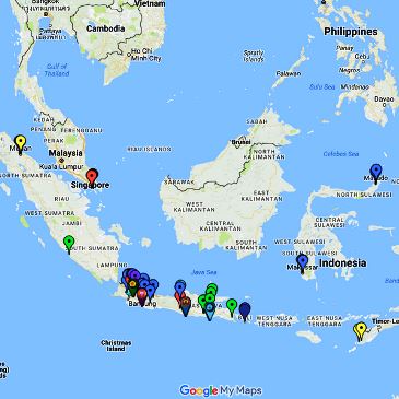 Lokasi dan Peta (Google Map) Program Kuliah Non Reguler Nomor